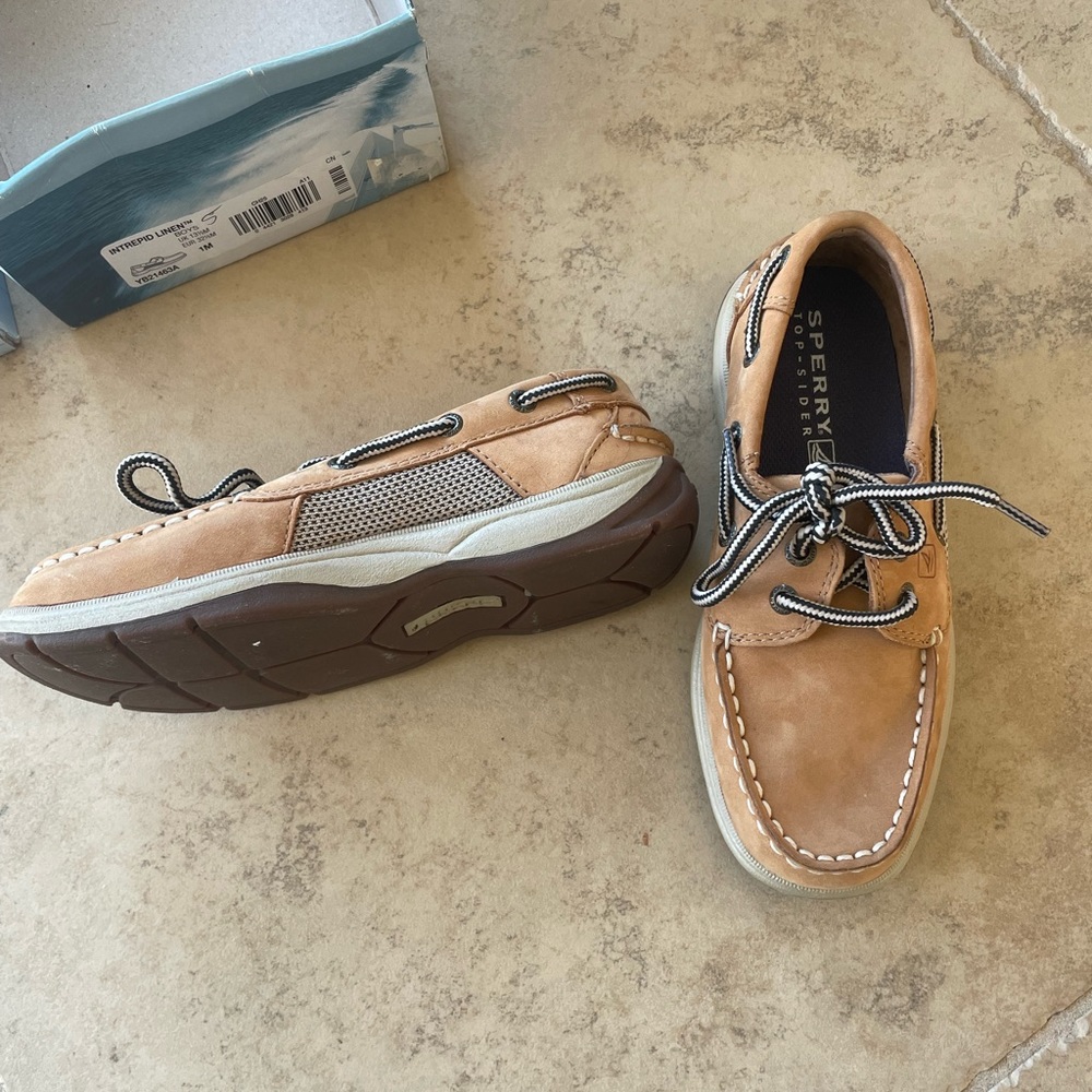 Kids sperry shoes.  Never worn
